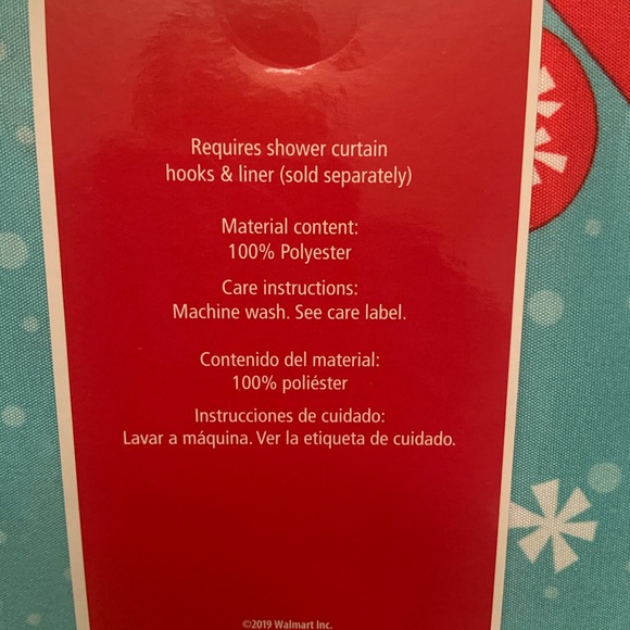 Fabric Shower Curtain Blue Snowman Bear Penguin - Picture 5 of 5